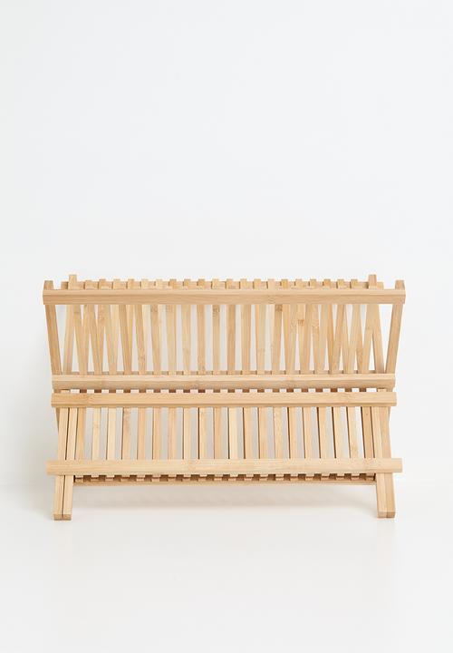 Excellent Houseware - Philly bamboo dish drainer - Natural