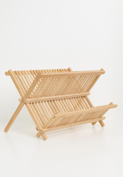 Excellent Houseware - Philly bamboo dish drainer - Natural