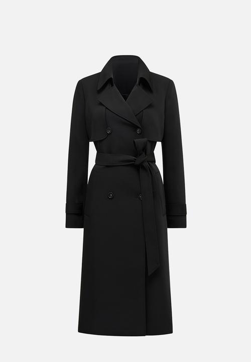 Forever New - Delilah soft trench coat in black