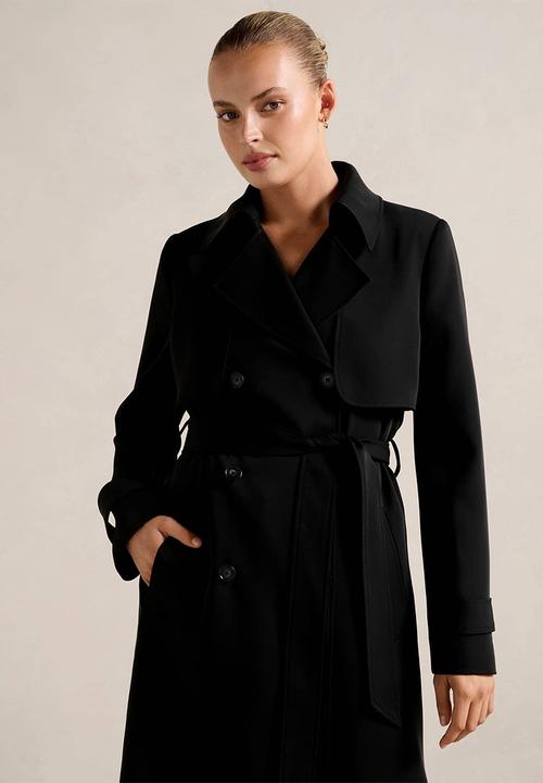 Forever New - Delilah soft trench coat in black