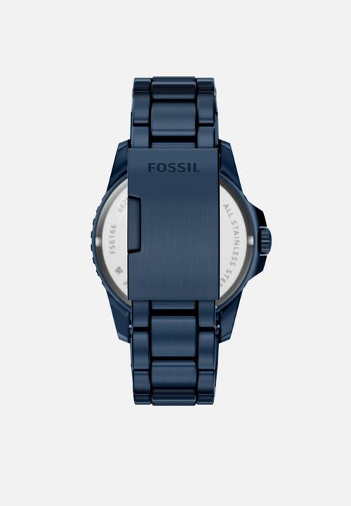 Fossil - Fossil Blue Dive Three-Hand  Watch - Navy