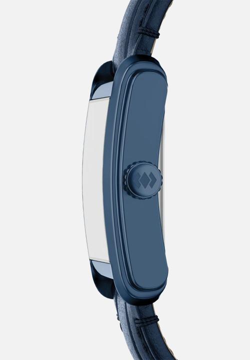 Fossil - Carraway Three-Hand Croco  Watch - Navy