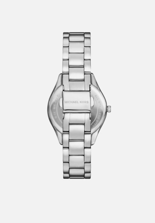 Michael Kors - Lauryn Three-Hand  Watch, Earrings and Necklace Gift Set - Silver