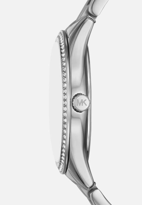 Michael Kors - Lauryn Three-Hand  Watch, Earrings and Necklace Gift Set - Silver
