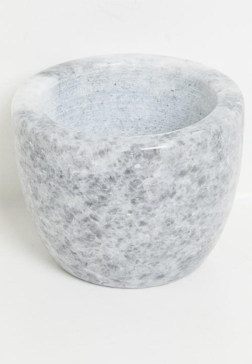 Excellent Houseware - Lia marble pestle & mortar - Grey