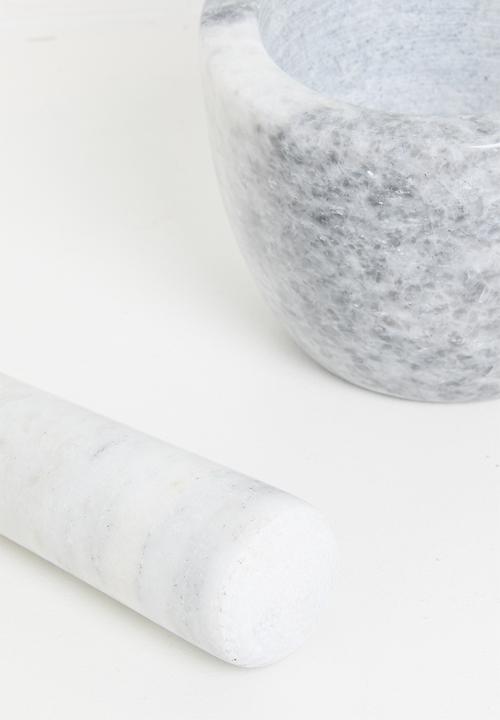 Excellent Houseware - Lia marble pestle & mortar - Grey