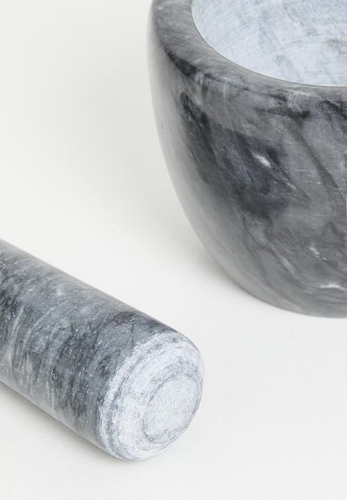 Excellent Houseware - Lia marble pestle & mortar - Black