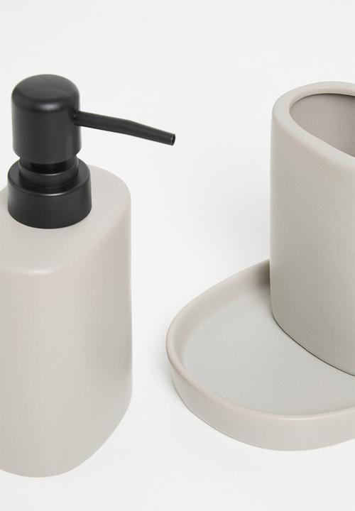 Bathroom Solutions - Apollo 3pc bathroom acc set - Natural