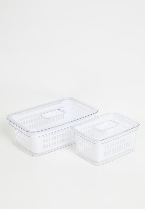 Excellent Houseware - Tilly fridge organizer - Clear