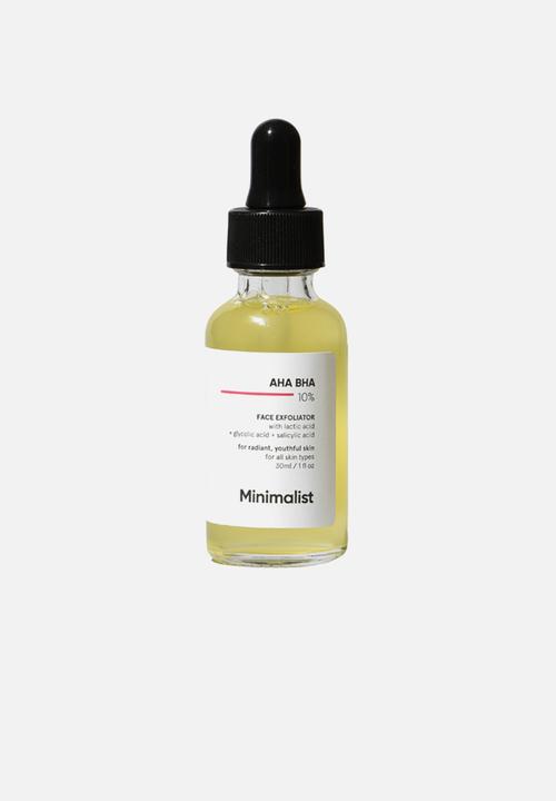 Minimalist - AHA BHA 10% Face Exfoliator - 30ml