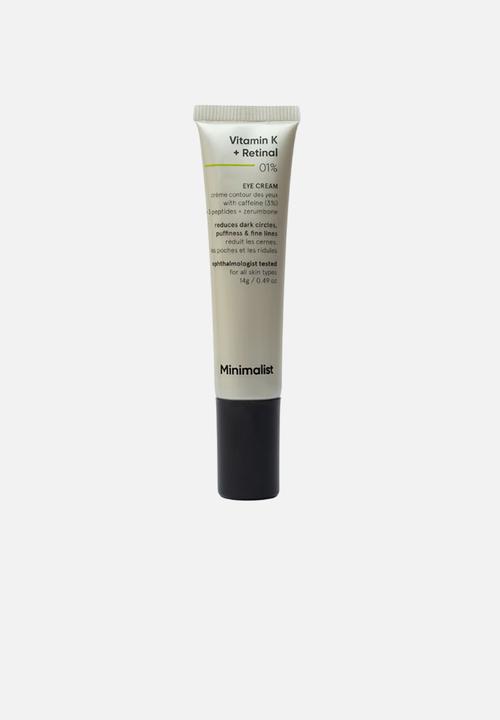 Minimalist - Vitamin K + Retinal 01% Eye Cream - 14g