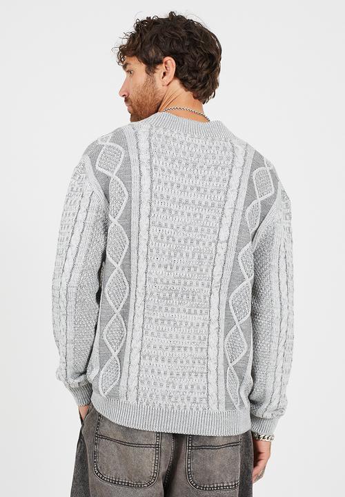 Brave Soul - Oversized Fit/Dropped Shoulder Cardigan - Grey