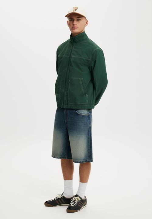 Cotton On - Shell Jacket - Forest Contrast