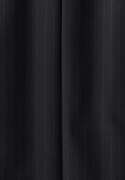 H&M - Relaxed fit suit trousers - black/pinstriped 