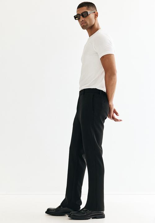 H&M - Slim fit cropped trousers - black