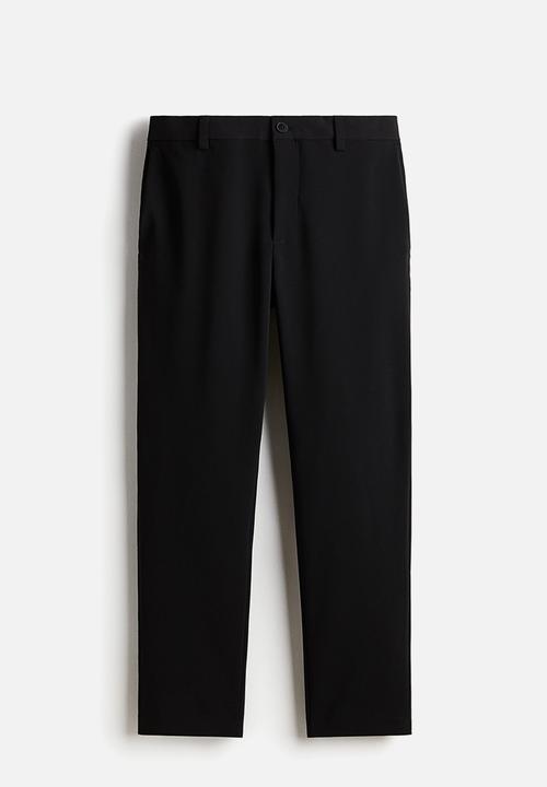 H&M - Slim fit cropped trousers - black