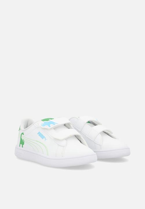 PUMA - Puma Smash 3.0 Dino V Ps - Puma White-Green Fruit-Vibrant Blue