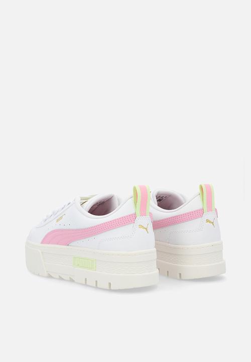 PUMA - Mayze leather junior - white/pink