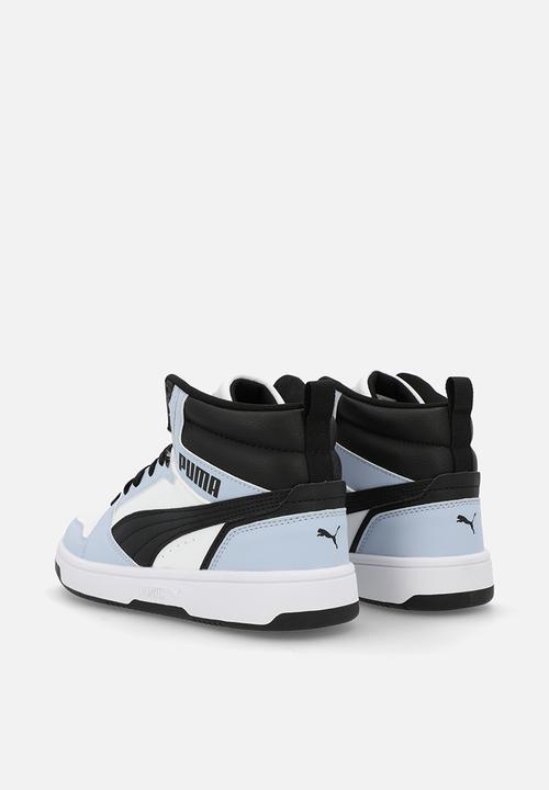 PUMA - Puma Rebound V6 Mid Jr - Puma White-Snow Mountain Blue-Puma Black