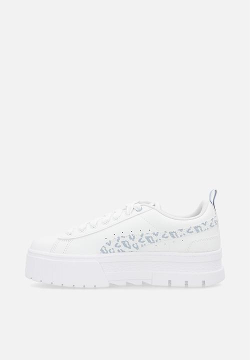 PUMA - Mayze wild junior puma - white/snow mountain blue