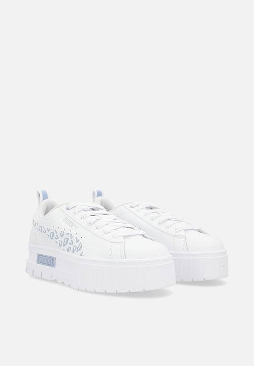 PUMA - Mayze wild junior puma - white/snow mountain blue