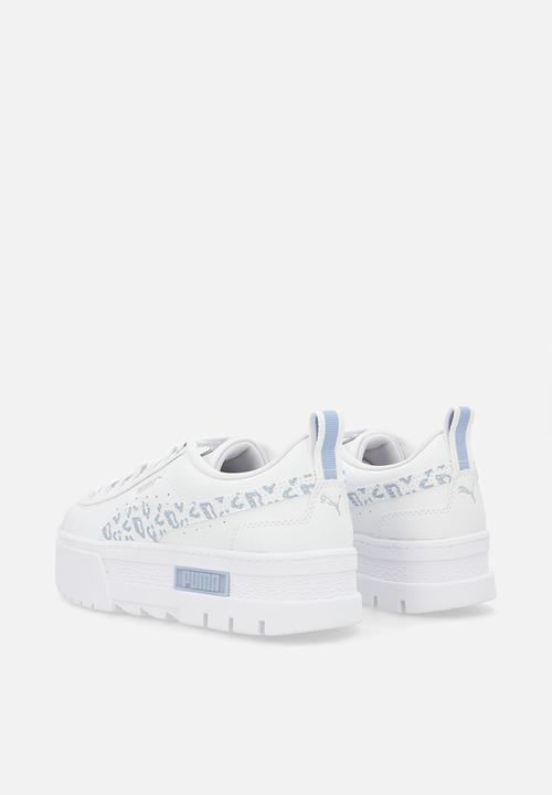 PUMA - Mayze wild junior puma - white/snow mountain blue