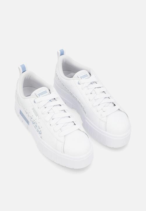 PUMA - Mayze wild junior puma - white/snow mountain blue