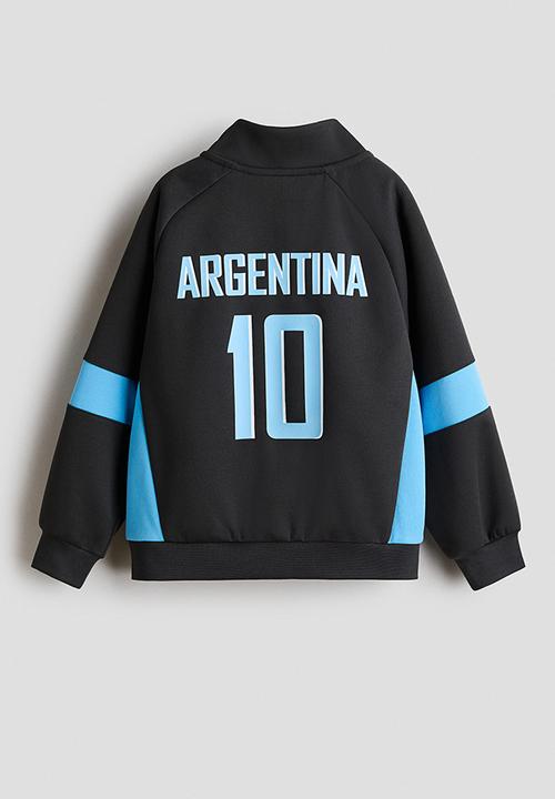 H&M - Football jacket - black/argentina