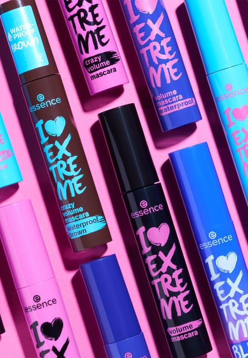 essence - I LOVE EXTREME Crazy Volume Mascara Waterproof - 01 Brown