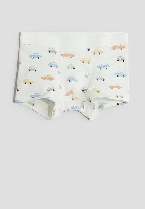 H&M - 5-pack cotton trunks - white/cars