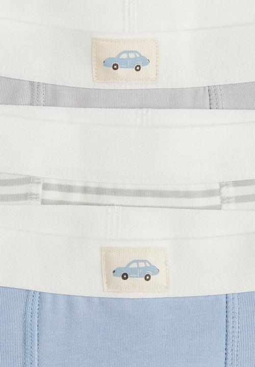 H&M - 5-pack cotton trunks - white/cars