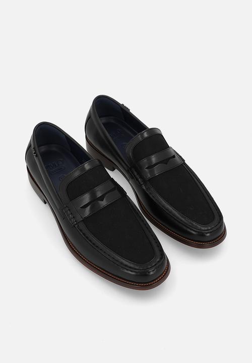 POLO - Jacquard Monogram Penny Loafer - Black