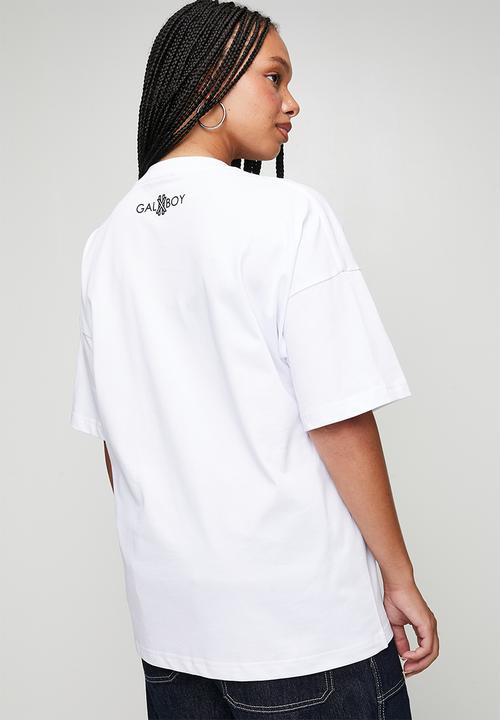 GALXBOY - CAFÉ T-SHIRT  - WHITE