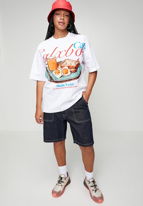GALXBOY - CAFÉ T-SHIRT  - WHITE
