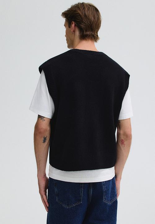 H&M - Regular fit sweater vest - black