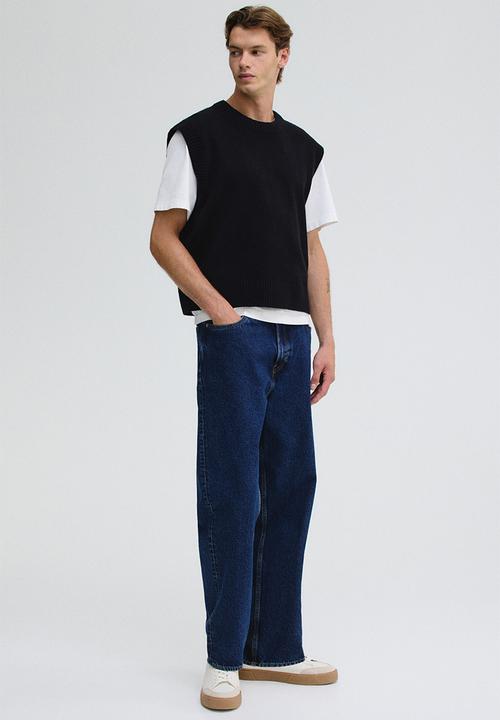H&M - Regular fit sweater vest - black