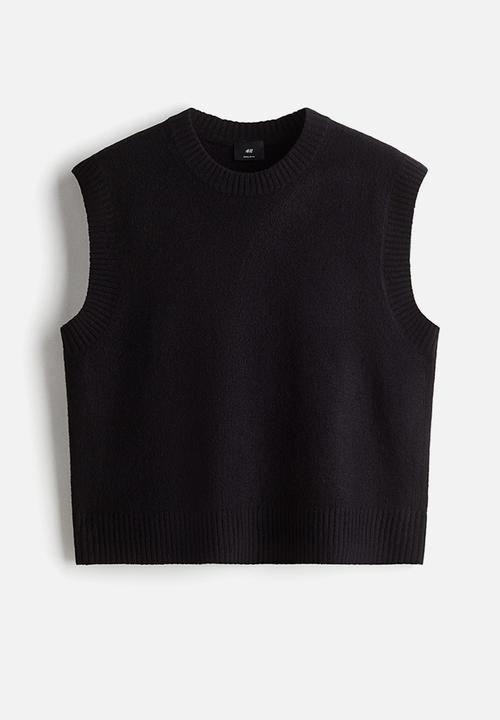 H&M - Regular fit sweater vest - black