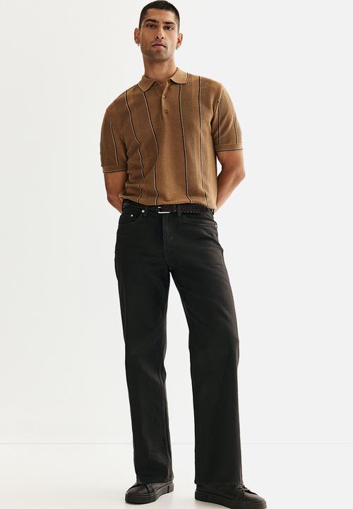 H&M - Regular fit polo shirt - dark beige