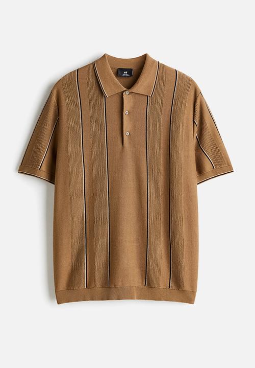 H&M - Regular fit polo shirt - dark beige