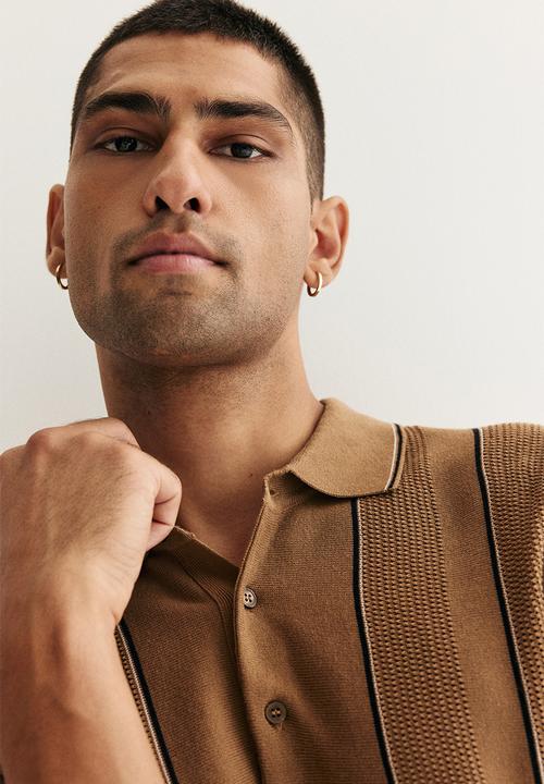 H&M - Regular fit polo shirt - dark beige