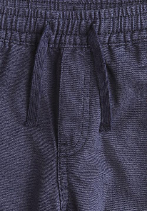 H&M - Cotton twill trousers - dark dusty blue