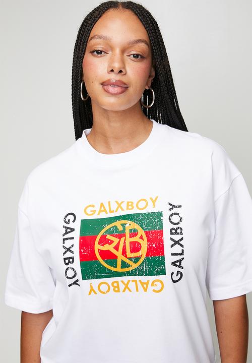 GALXBOY - VINTAGE T-SHIRT  - WHITE