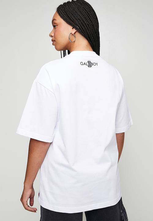 GALXBOY - VINTAGE T-SHIRT  - WHITE