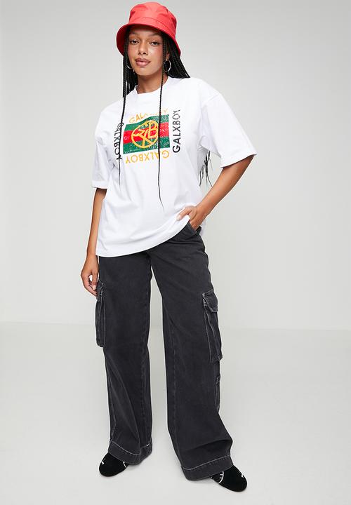 GALXBOY - VINTAGE T-SHIRT  - WHITE
