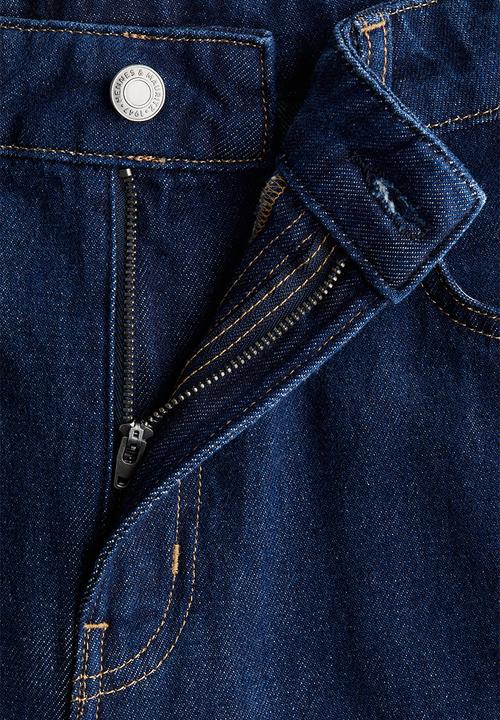 H&M - Wide high jeans - dark denim blue