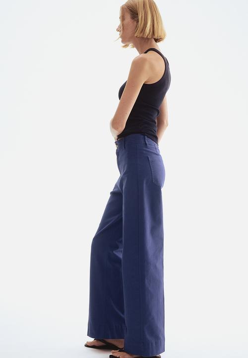 H&M - Canvas trousers - blue