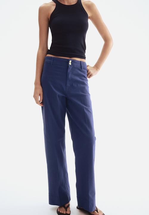 H&M - Canvas trousers - blue