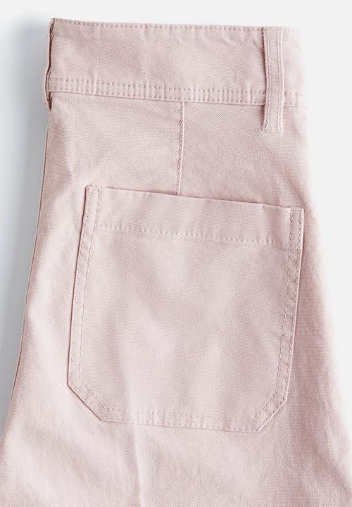 H&M - Canvas trousers - light pink