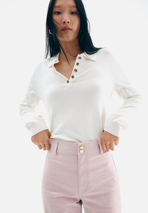 H&M - Canvas trousers - light pink