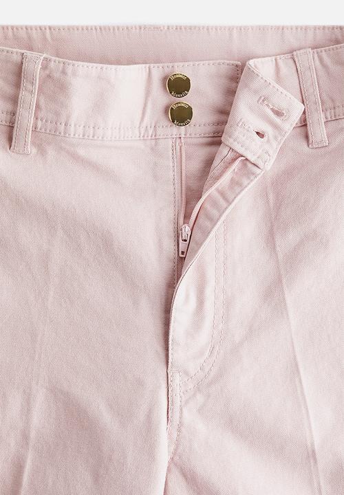 H&M - Canvas trousers - light pink